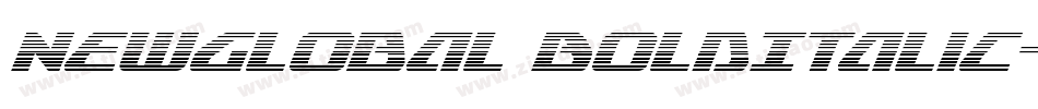 NewGlobal BoldItalic字体转换